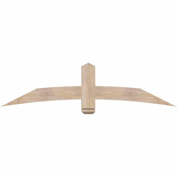 Ekena Millwork Bellingham Smooth Timber Gable Bracket, Douglas Fir, 72"W x 18"H x 3 1/2"D x 5 1/2"F, 6/12 Pitch GBW072X18X0406BEL00SDF - main